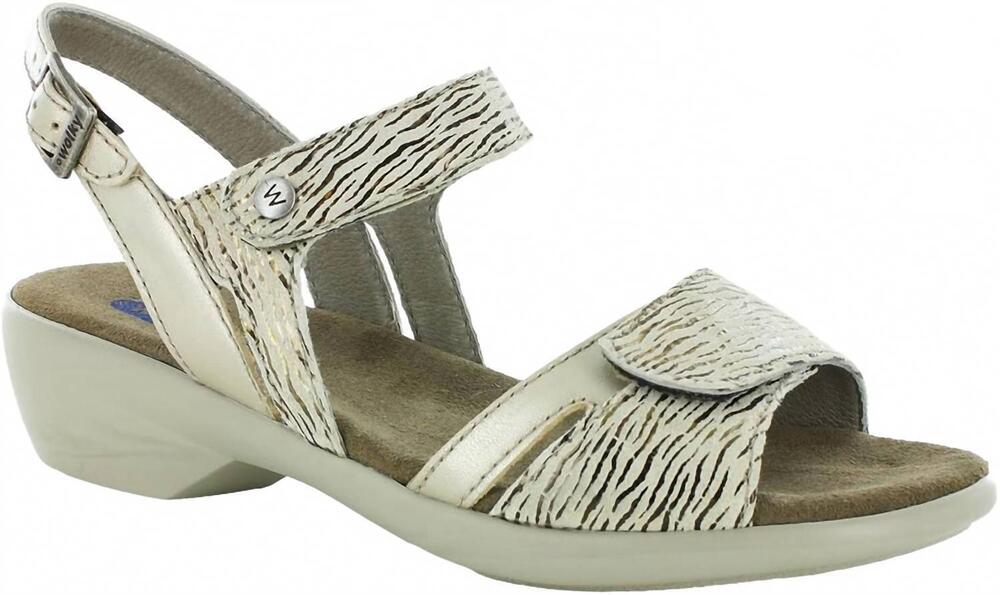 NEW WOLKY women's auga sandals in beige cannals